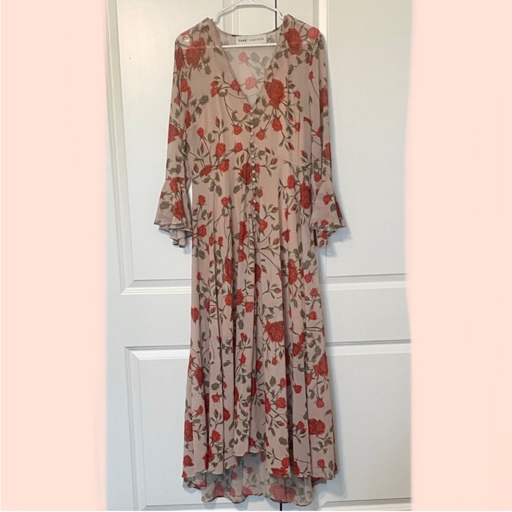 Fame and partners floral maxi dress
